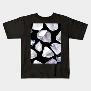 Abstract Gems, precious stones, patchwork, colorful,  geometrical,seamless patterns Kids T-Shirt